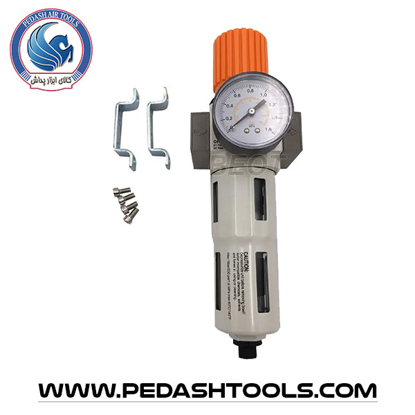 فیلتر رگلاتور باد 1/2 اینچ صنعتی 16 بار یونوایر مدل WP-1091 — تصویر ۲