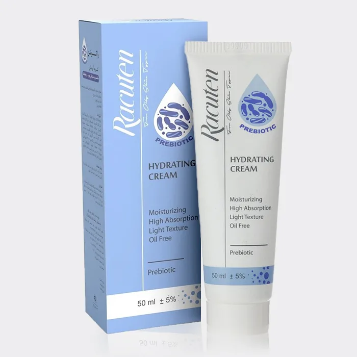 کرم آبرسان پوست چرب راکوتن Racuten Prebiotic Hydrating Cream Oile Free 50ml — تصویر ۳