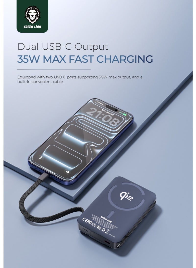 پاوربانک گرین لاین 10000mAh مدل Wellington با شارژ سریع 35W — تصویر ۵
