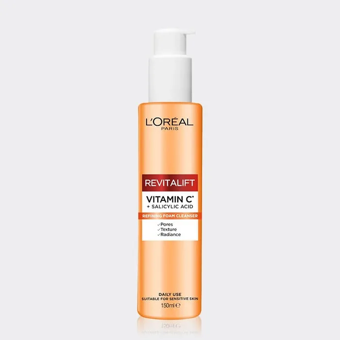فوم شوینده ویتامین سی لورآل L’Oréal Revitalift Vitamin C+Salicylic Acid Foam Cleanser 150ml