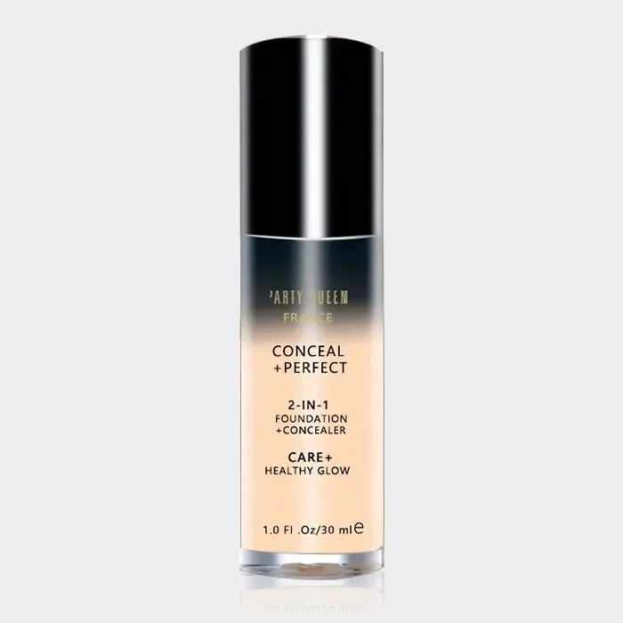 کرم پودر فول کاور2 در1 پارتی کوئین Party Queen 2 In 1 Foundation Concealer 30ml