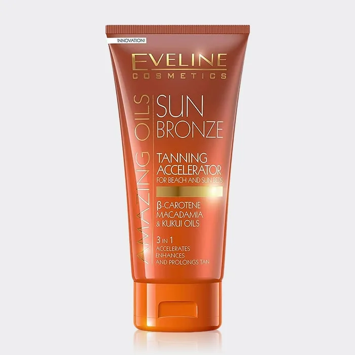 کرم برنز کننده 3 در1 اولاین EVELINE Amazing Oils 3 In 1 Sun Bronze 150ml