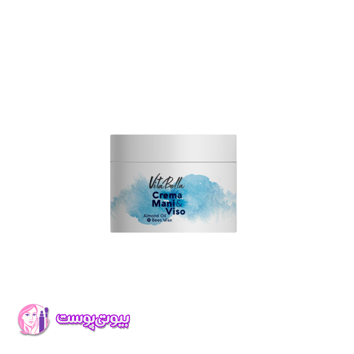کرم مرطوب کننده دست و صورت ویتابلا بادام 180 میلی‌لیتر / آبرسان پوست نرمال — تصویر ۲