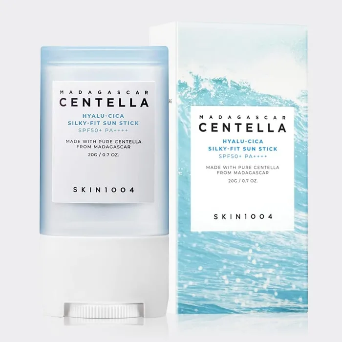 ضد آفتاب استیکی هیالو سیکا اسکین 1004 SKIN1004 Madagascar Centella Hyalu-Cica Silky-fit Sun Stick 20g — تصویر ۳