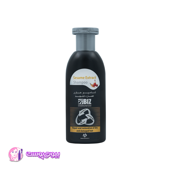 شامپو روغن کنجد بیز 300ml / تقویت و ترمیم موهای خشک — تصویر ۲