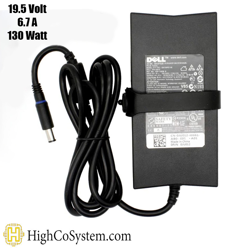 شارژر لپ تاپ DELL مدل 19,5V 6,7A SLIM(130W)