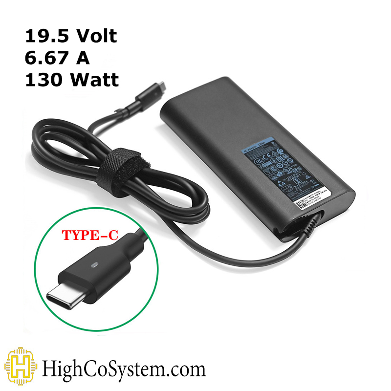 شارژر لپ تاپ DELL 19,5V 6,67A (130W) TYPE-C