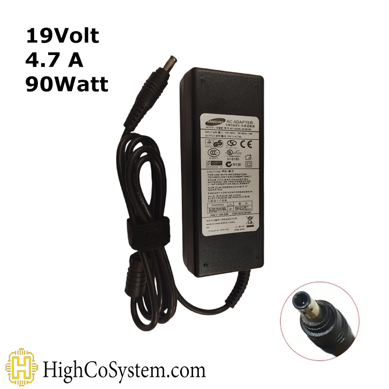 شارژر لپ تاپ SAMSUNG 19V 4,74A (90W)