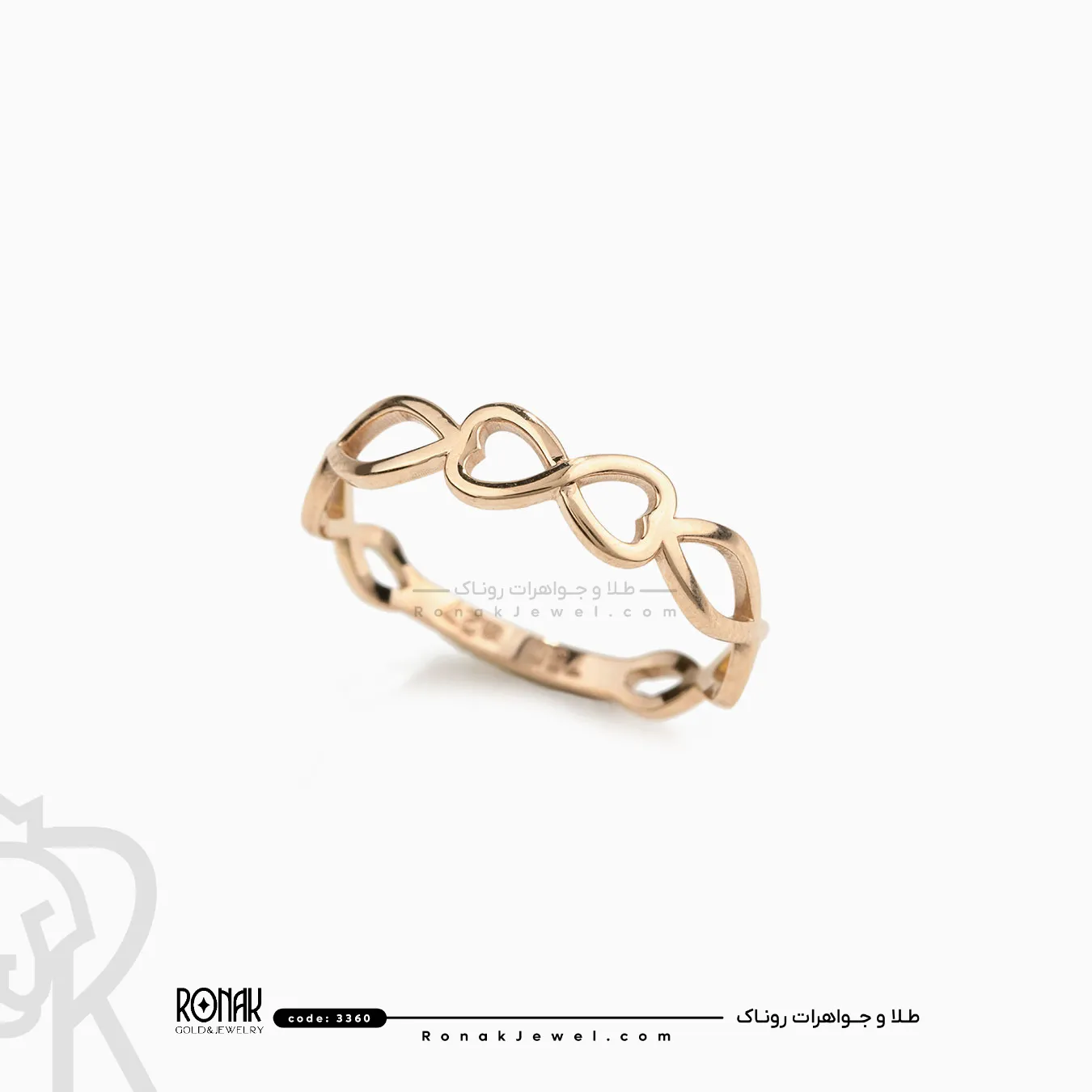 انگشتر مینیمال آرسو(سفارشی) کد 3360