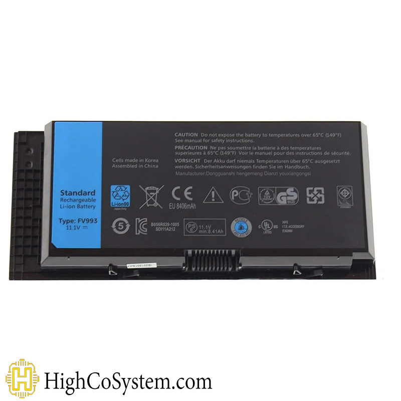 باتری لپ‌تاپ DELL مدل Precision M4600 6600mAh — تصویر ۵