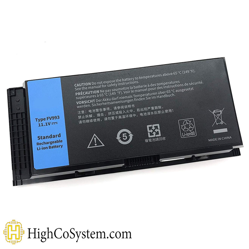 باتری لپ‌تاپ DELL مدل Precision M4600 6600mAh — تصویر ۲