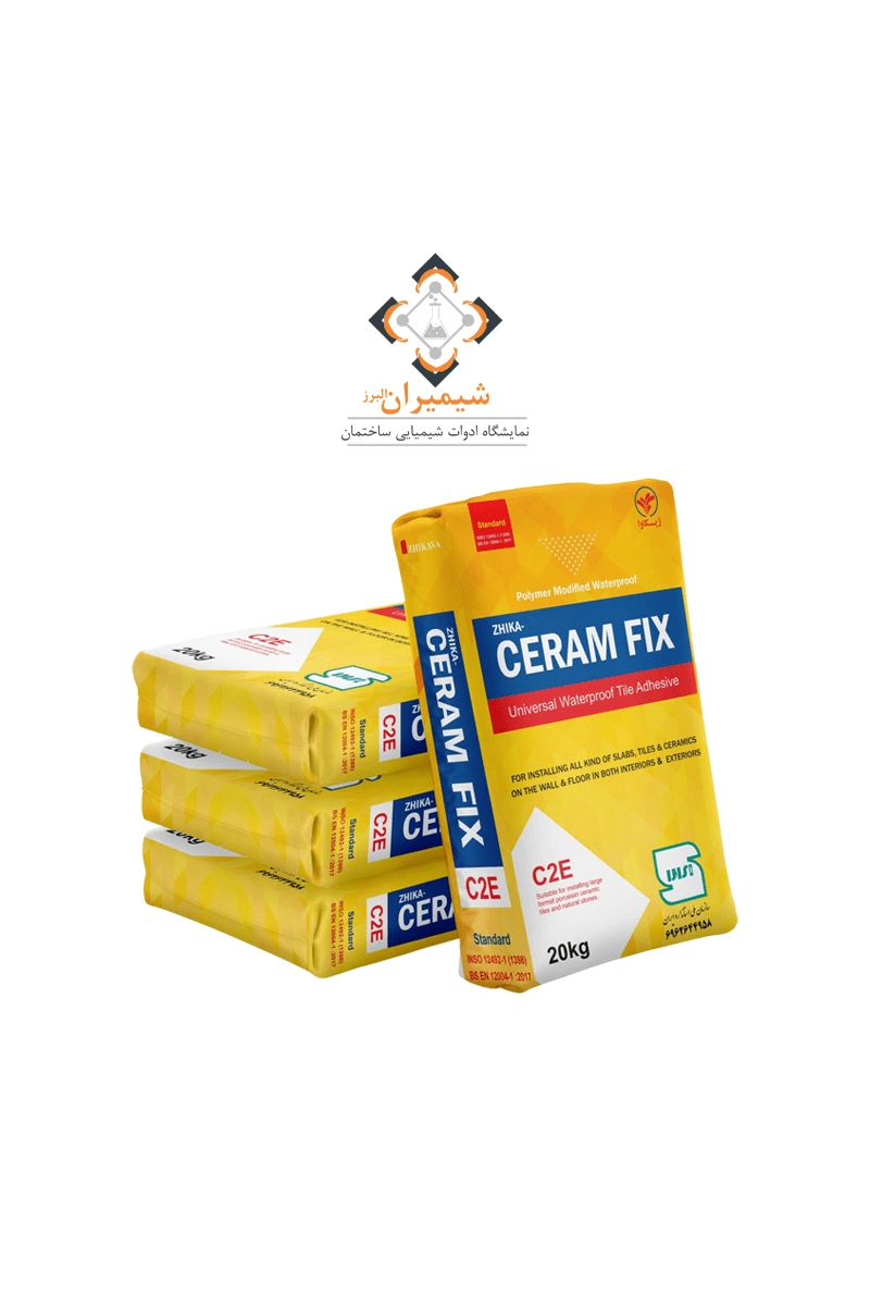 چسب کاشی پودری سرام فیکس C2E شرکت ژیکاوا — تصویر ۲