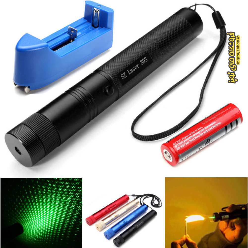 لیزر پوینتر شارژی کیلومتری مدل Laser 303 — تصویر ۷