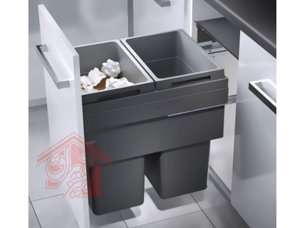 سطل زباله توکار کابینت یونیت 50 هایلو Q250 — تصویر ۲