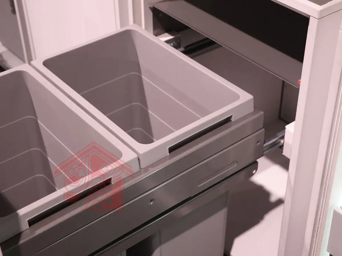 سطل زباله توکار کابینت یونیت 50 هایلو Q250 — تصویر ۴