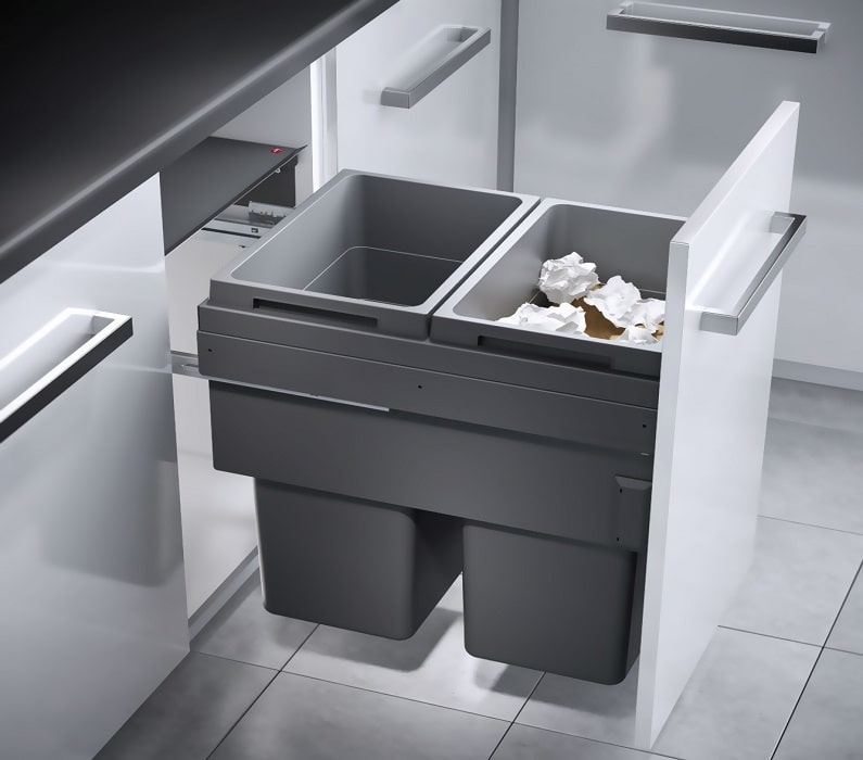سطل زباله توکار کابینت یونیت 45 هایلو Q245 — تصویر ۳