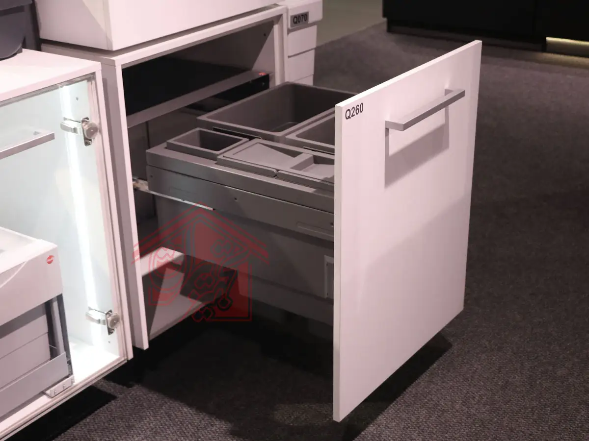 سطل زباله داخل کابینتی ریلی هایلو Q260 — تصویر ۷