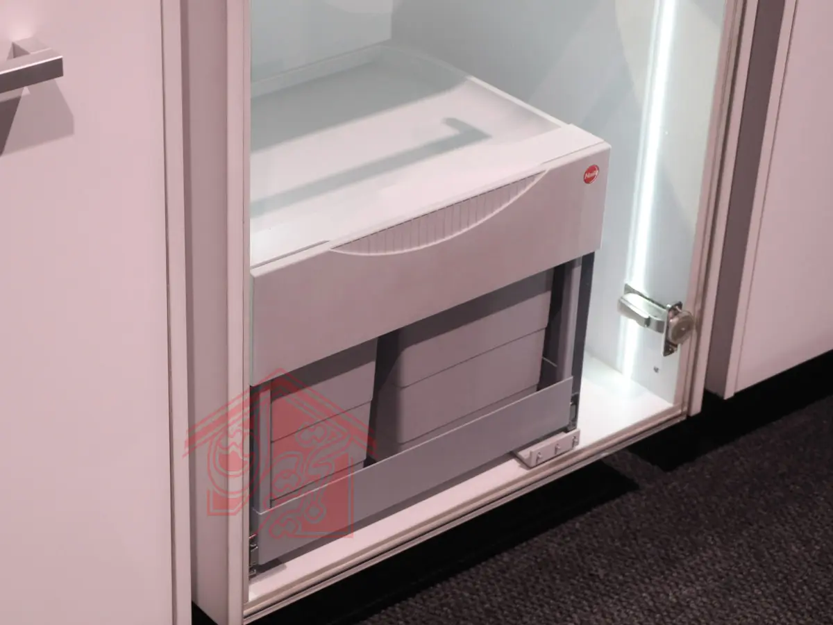 سطل آشغال کابینتی ریلی تاندم هایلو Q160 — تصویر ۷