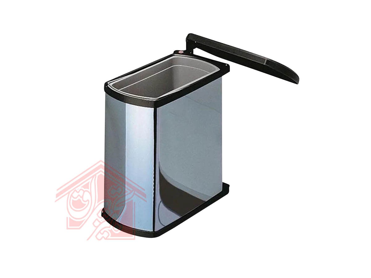 سطل زباله کابینتی درب بازشو توکار هایلو Q145 — تصویر ۲