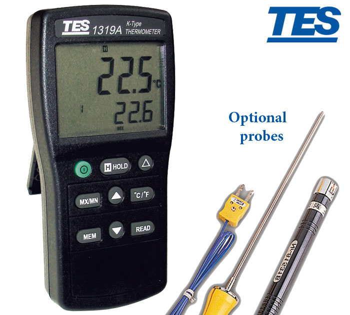 دماسنج تماسی، ترمومتر TES-1319A — تصویر ۲