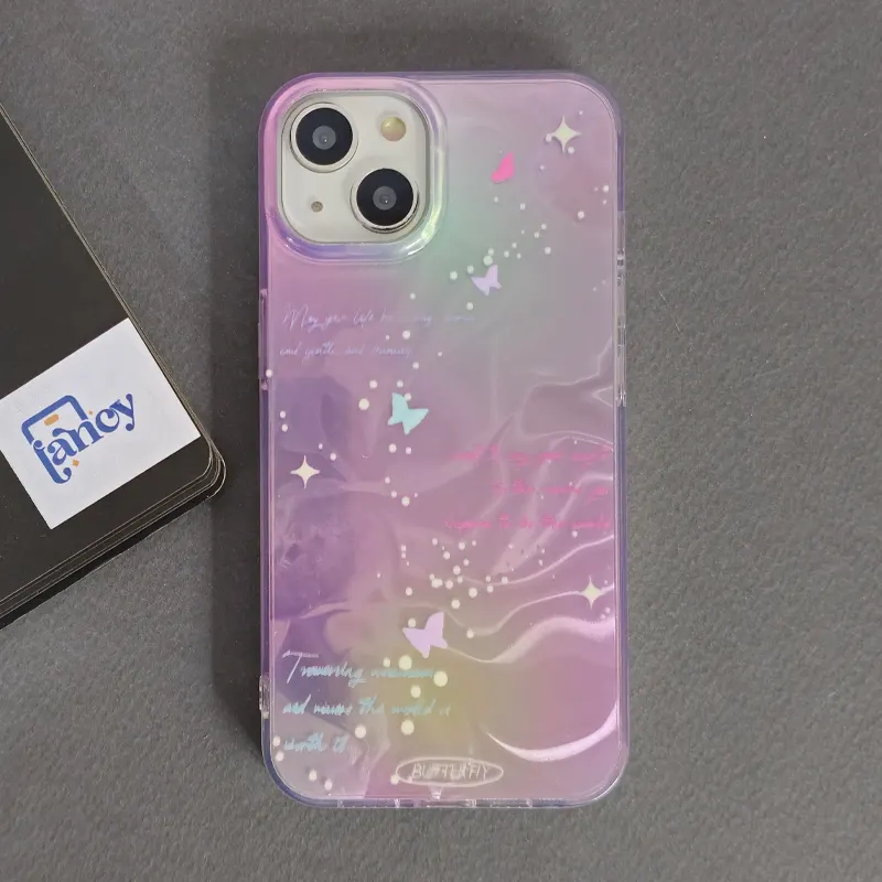 قاب گوشی star pink پروانه ای شاین
