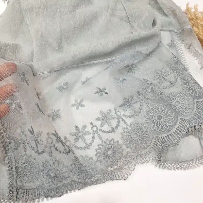 شال مجلسی حریر سنگشور کد 3031 — تصویر ۵