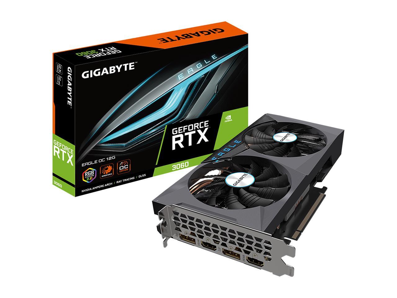 کارت گرافیک گیگابایت RTX 3060 EAGLE OC 12GB