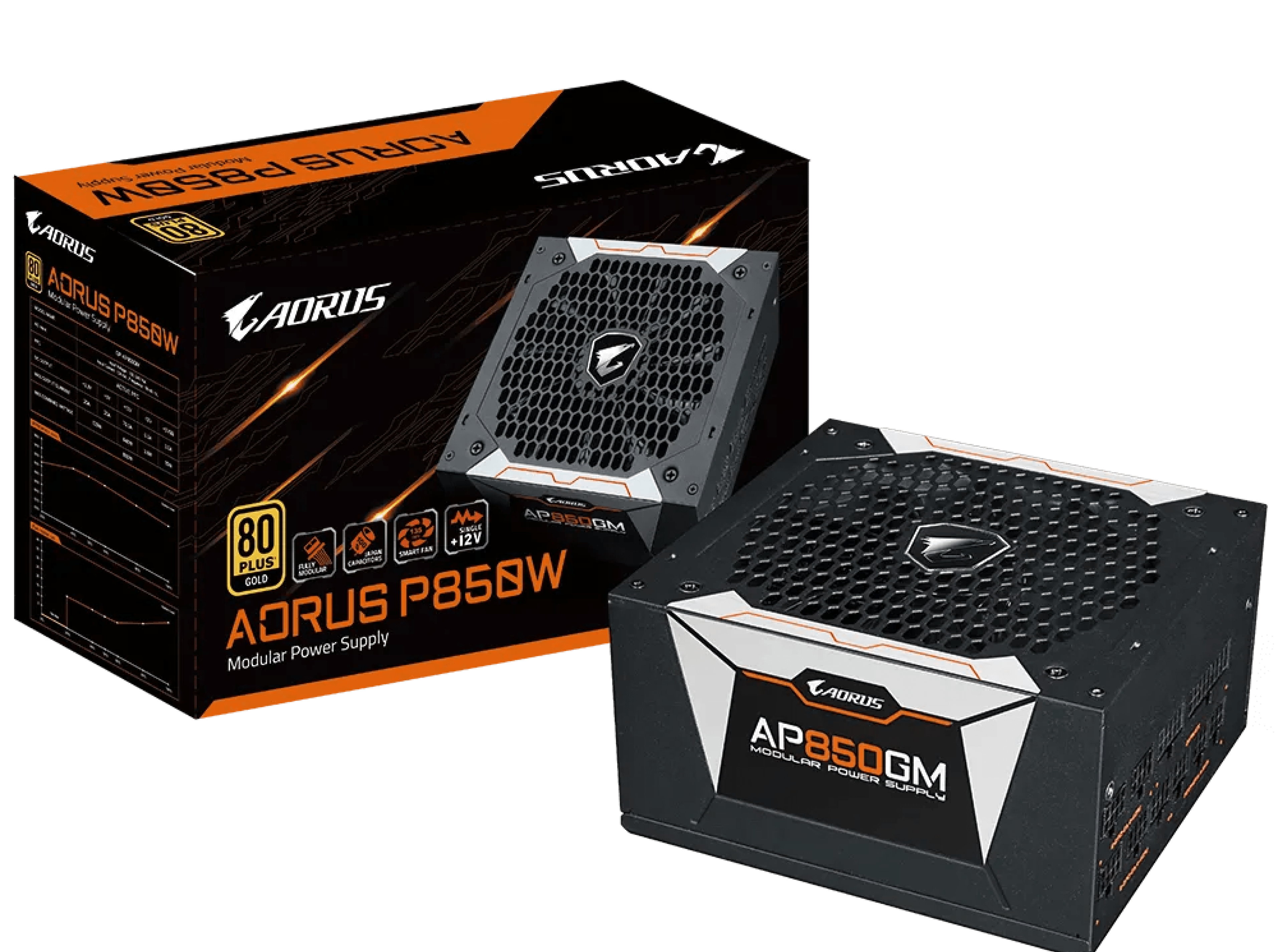 پاور گیگابایت آئورس AORUS P850W گلد — تصویر ۲