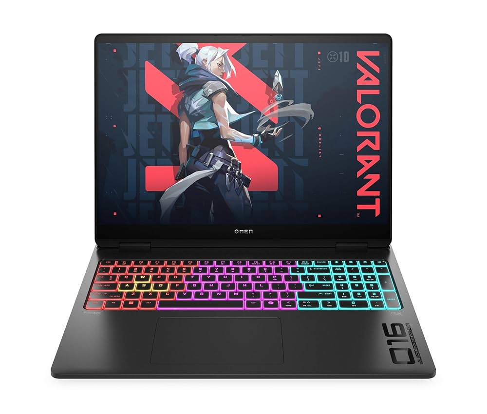 لپ تاپ 16 اینچی گیمینگ اچ پی مدل OMEN MAX 2025 16-AH0097NR Ultra 9 275HX 64G 2T SSD 16G RTX 5080 WQXGA 240Hz RGB