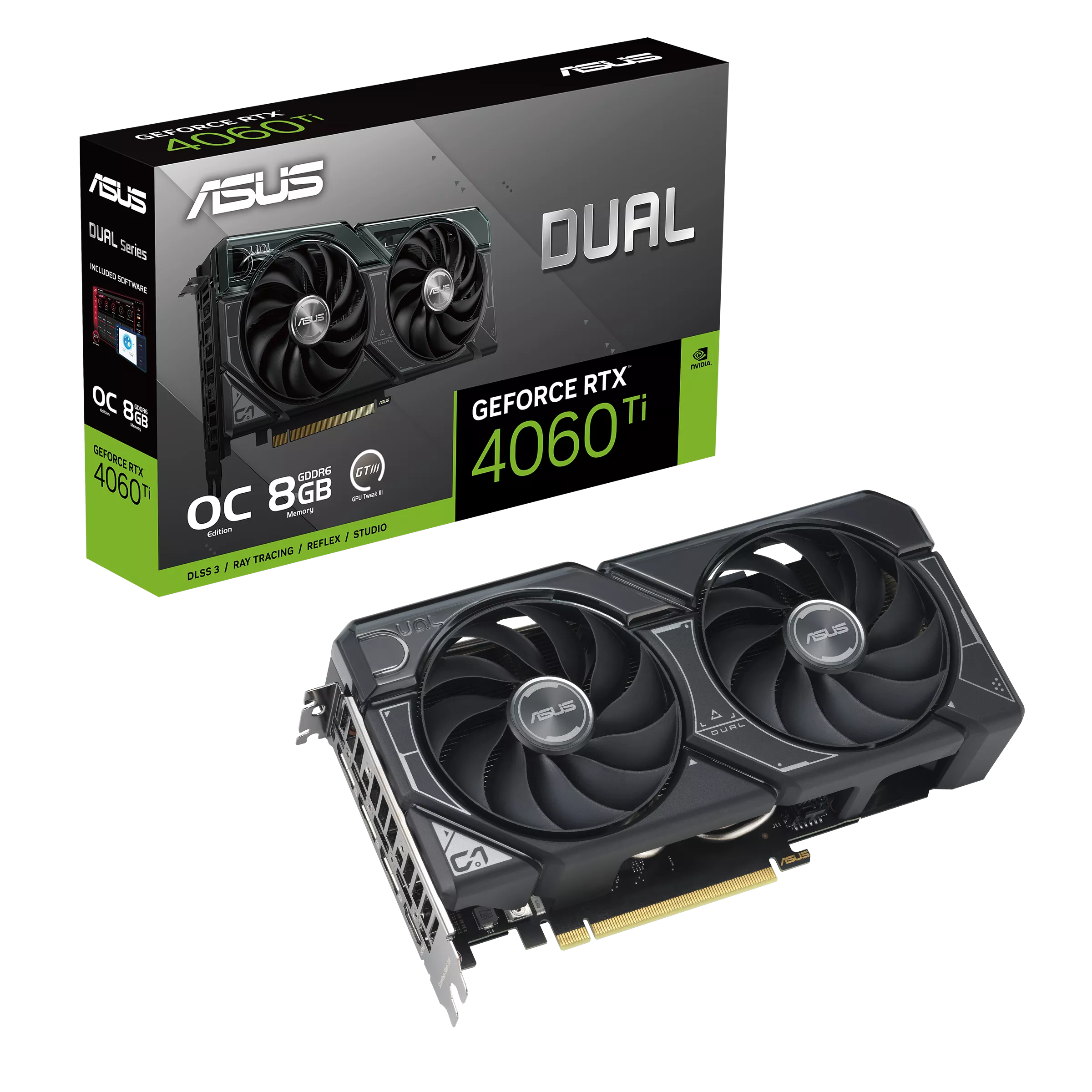 کارت گرافیک ایسوس مدل Dual RTX 4060 Ti O8G