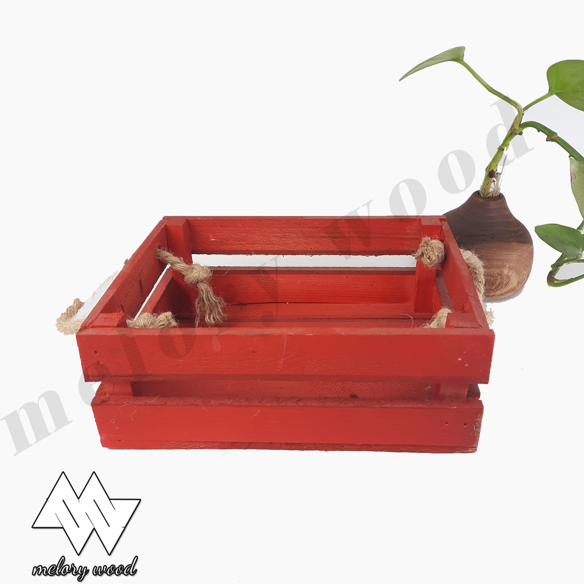 سبد چوبی دکوراتیو — تصویر ۳