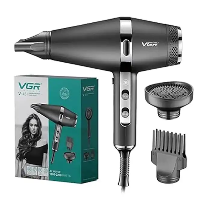 سشوار حرفه‌ای وی جی آر مدل V-451 — تصویر ۴