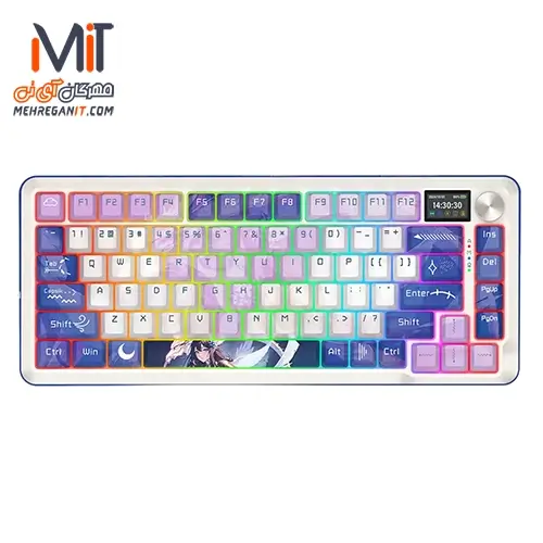 کیبورد بی سیم گیمینگ ردراگون مدل FLEKACT K708 AK PRO RGB