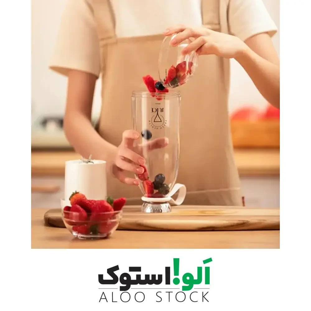 بطری مخلوط کن قابل حمل Fresh Juice Bottle Blender 500ml — تصویر ۷