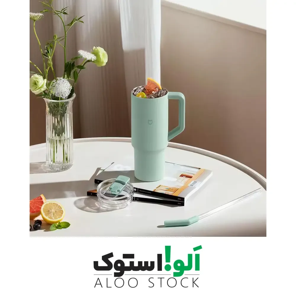 فلاسک ضد زنگ 1 لیتری شیائومی مدل Xiaomi Mijia Straw Cup 1L Stainless Steel — تصویر ۷
