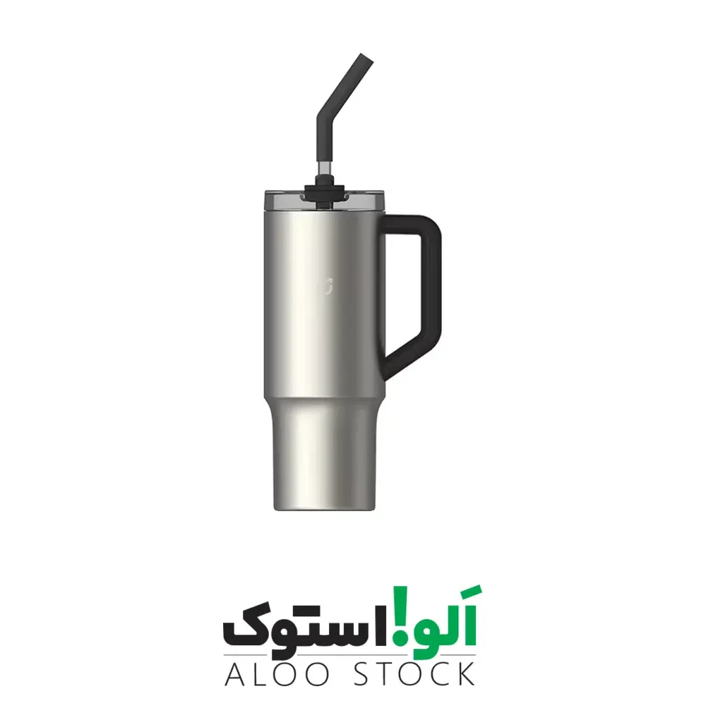 فلاسک ضد زنگ 1 لیتری شیائومی مدل Xiaomi Mijia Straw Cup 1L Stainless Steel — تصویر ۲