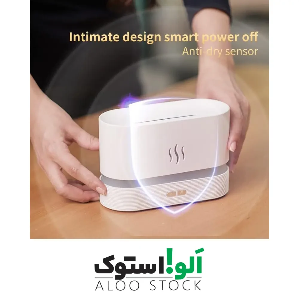 دستگاه بخور سرد و رطوبت ساز زینتی مدل Colorful Flame Air Aroma Diffuser Humidifier DQ701A — تصویر ۴
