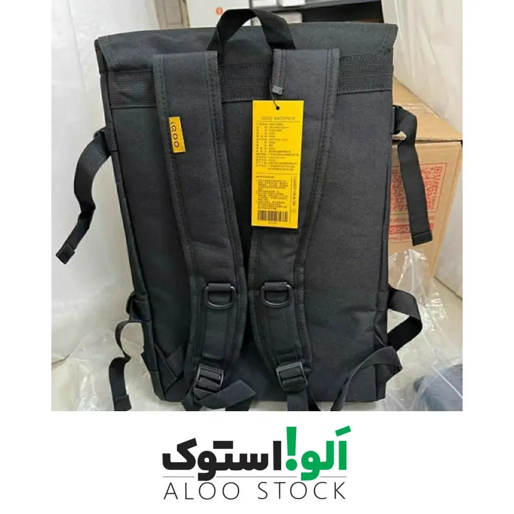 کیف لپ تاپ مدل IQOO Backpack iquest on &amp; on black — تصویر ۴