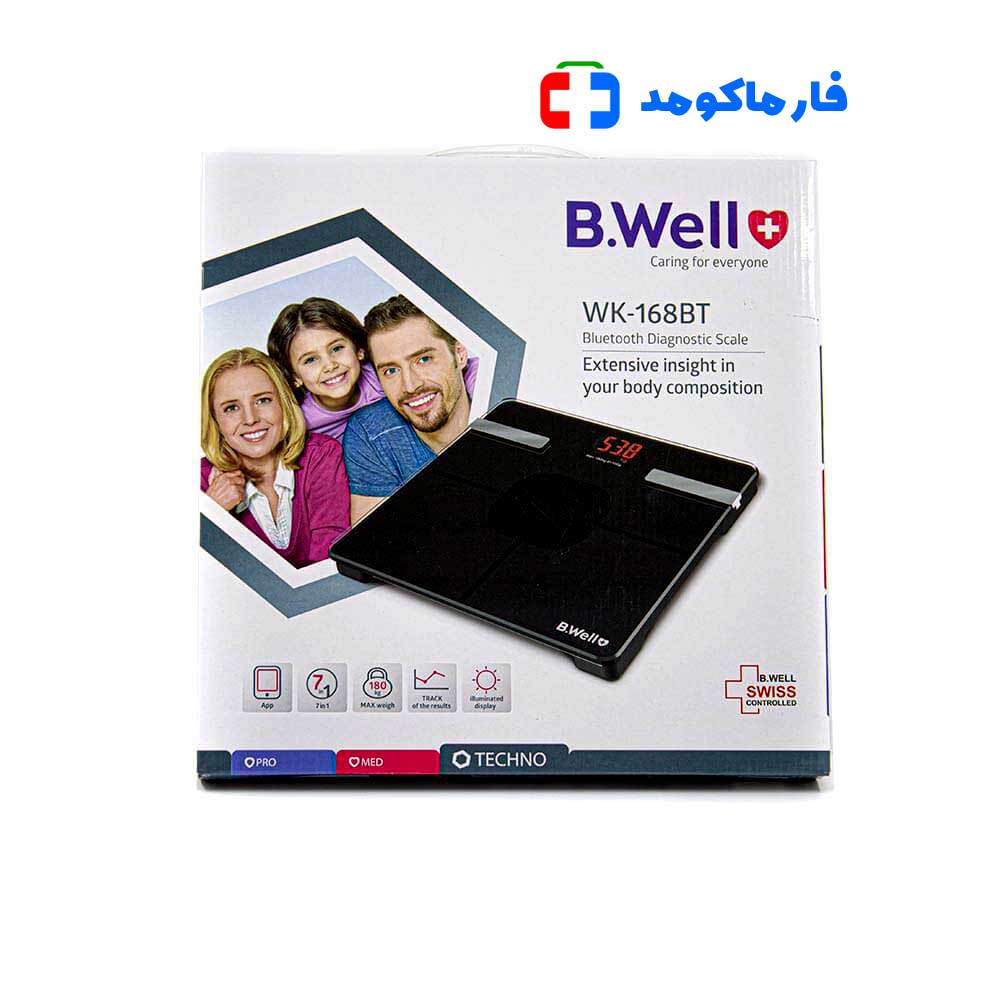 ترازوی تشخیصی بلوتوث دار بی ول مدل WK-168BT — تصویر ۲