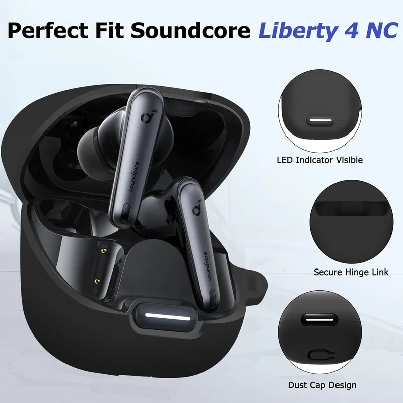 کیس محافظ سیلیکونی هدفون انکر Anker Soundcore Liberty 4 NC — تصویر ۵
