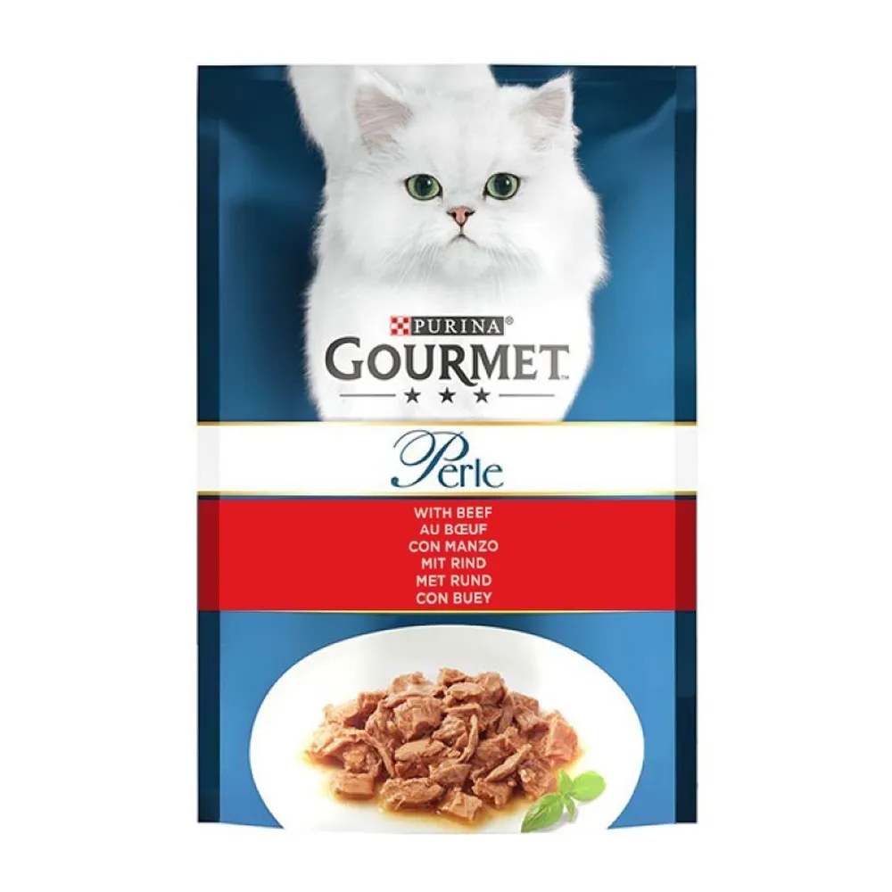 پوچ گربه با طعم گوشت گاو گورمت – Gourmet Perle with Beef