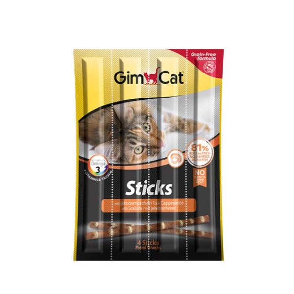 تشویقی مدادی گربه با گوش ماهی جیم کت Sticks Scallops — تصویر ۲