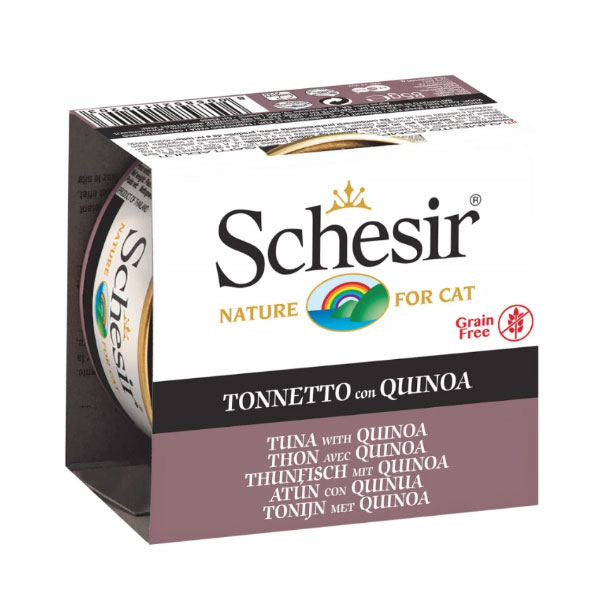 کنسرو 85 گرمی گربه ماهی تن و کینوا شسیر – Schesir Tuna With Quinoa