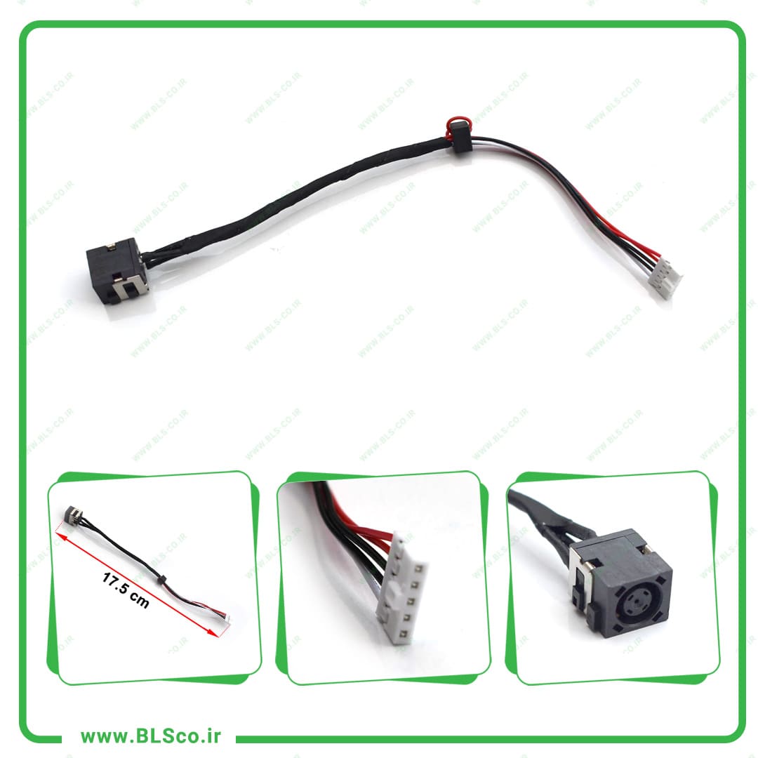 سوکت شارژ کد 5033 لپ تاپ دل اینسپایرون 17R-5721