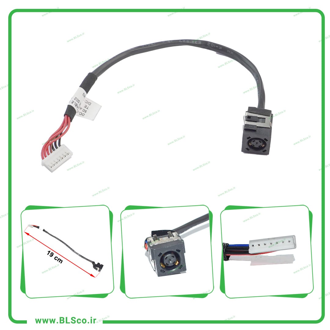 سوکت شارژ کد 5030 لپ تاپ دل اینسپایرون 14R
