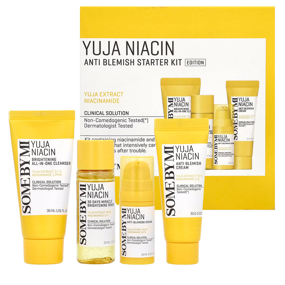 کیت ضد لک و روشن کننده یوجا نیاسین سام بای می SOME BY MI Yuja Niacin Anti Blemish Starter Kit — تصویر ۲