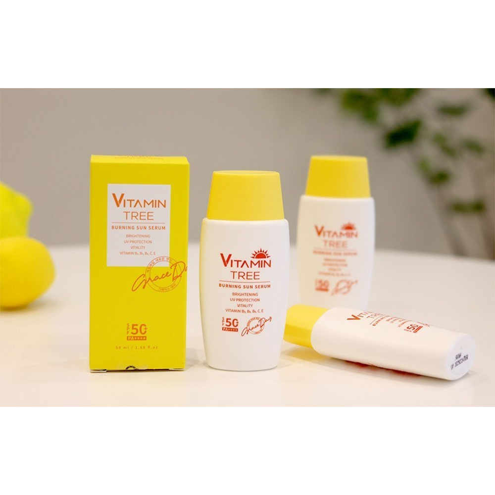 ضد آفتاب سرمی ویتامینه گریس دی Grace Day Vitamin Tree Burning Sun Serum 50ml — تصویر ۴