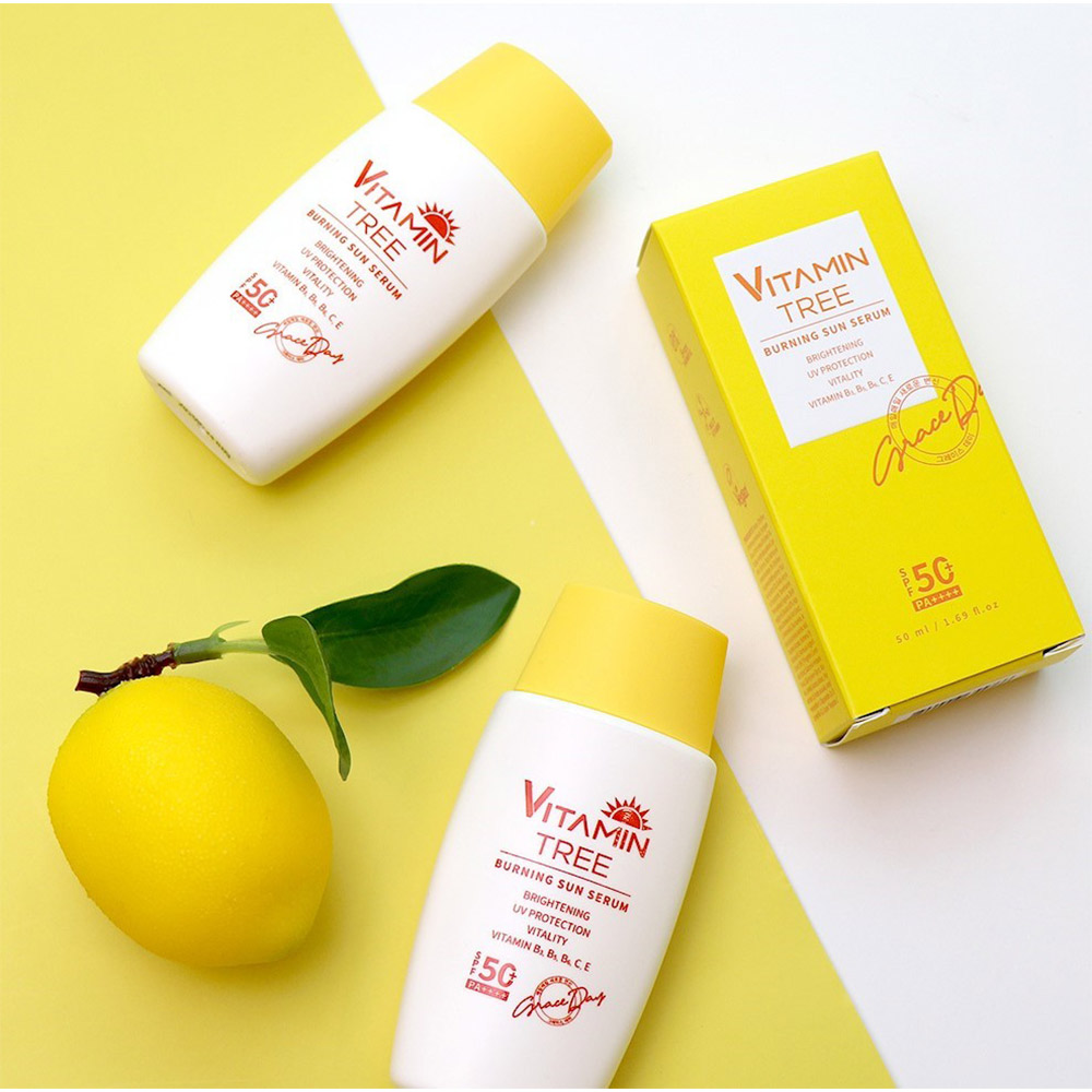 ضد آفتاب سرمی ویتامینه گریس دی Grace Day Vitamin Tree Burning Sun Serum 50ml — تصویر ۶