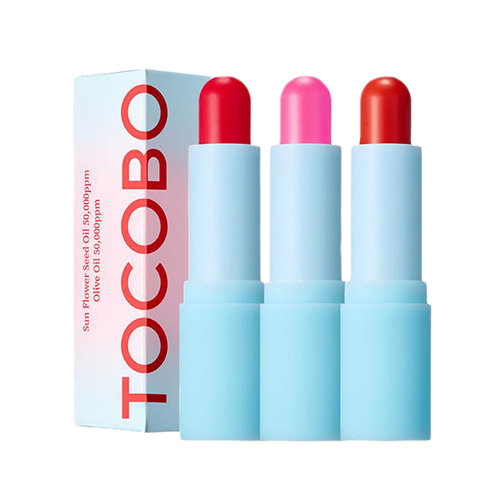 بالم لب رنگی شیشه ای توکوبو Tocobo Glass Tinted lip Balm 011 Flush Cherry — تصویر ۲