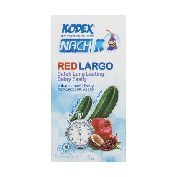 کاندوم ناچ کدکس مدل Red Largo بسته 12 عددی — تصویر ۵